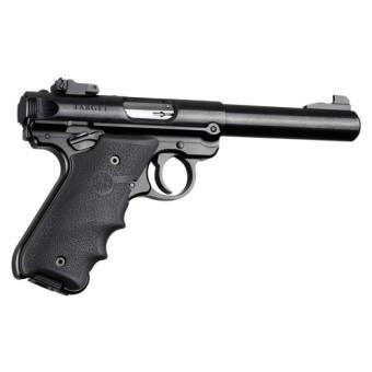 Hogue Ruger MK IV- Black Rubber Grip with Finger Grooves & Right Hand Thumb Rest