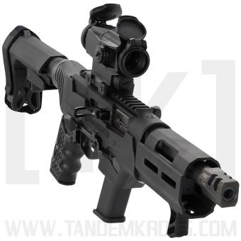 TK Game Changer PRO Squared 9mm Compensator for Ruger PC Carbine and other 9mm Firearms Black