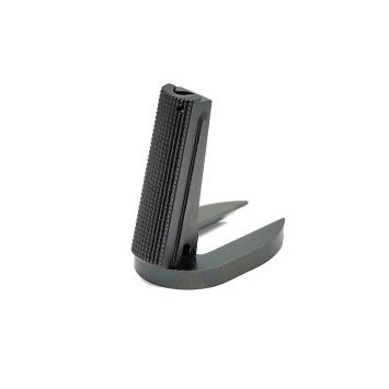 Eemann Tech Two Pieces Magwell for 1911, 25lpi Checkered Black