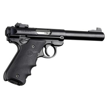 Hogue Ruger MK IV- Black Rubber Grip with Finger Grooves & Right Hand Thumb Rest