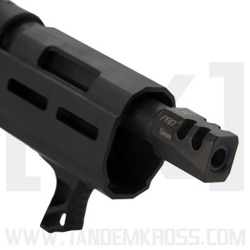 TK30N0487BLK1 Game Changer PRO Squared 9mm Compensator for Ruger PC Carbine and other 9mm Firearms Black